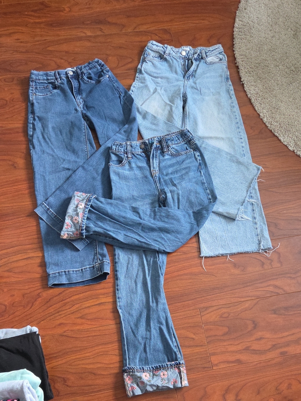 Mango Kids Denim Jeans Trio - Light and Medium Blue